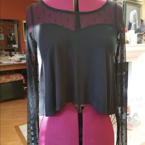 🖤 Mesh Long Sleeve Top